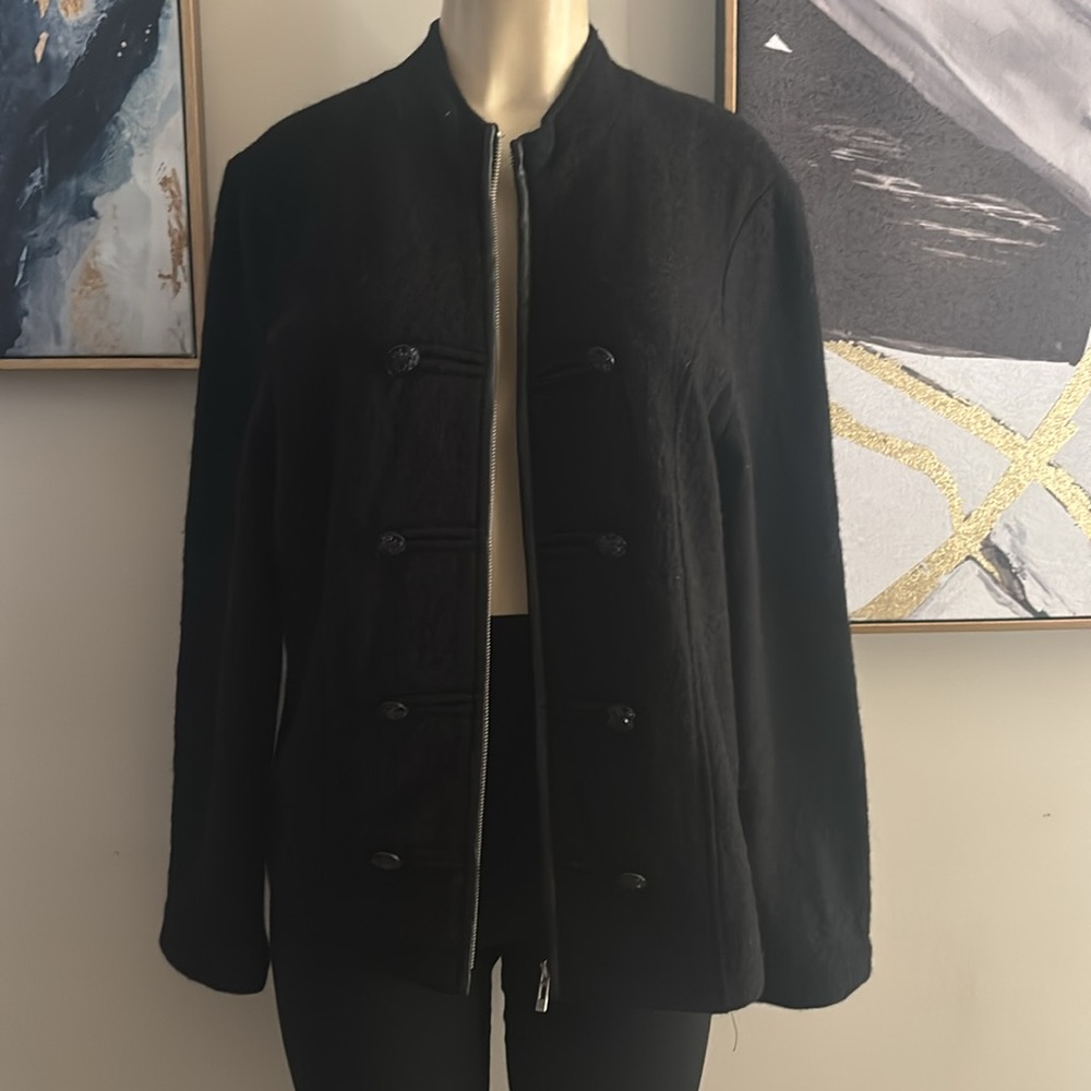 August Silk- 100% Wool Jacket size L - Picture 4 of 7